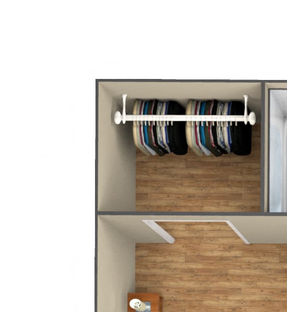 1-Bedroom floor plan
